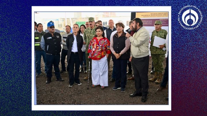 Trolebús Chalco-Santa Martha: Sheinbaum, Delfina y Brugada supervisan avances