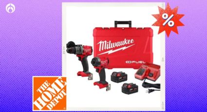 Home Depot rebaja kit de potente taladro percutor y destornillador Milwaukee con muy buenas reseñas