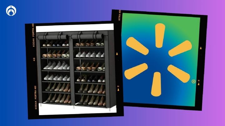 Walmart rebaja a casi mitad de precio esta práctica zapatera con varios compartimentos y puerta