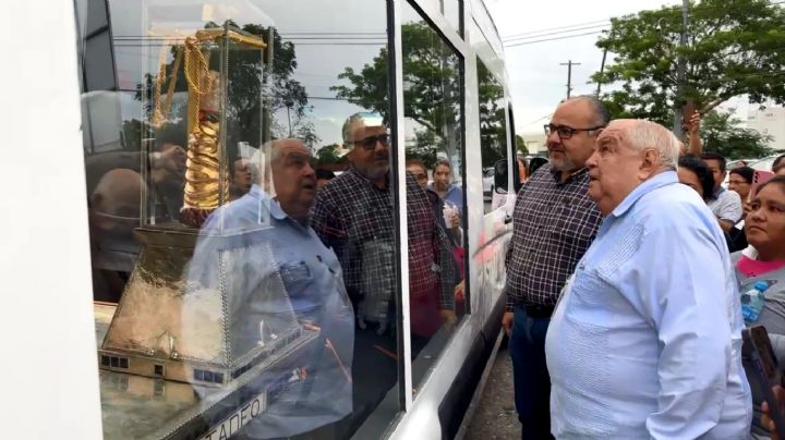 Reliquias de San Judas Tadeo llegan a Poza Rica: decenas de feligreses les dieron la bienvenida