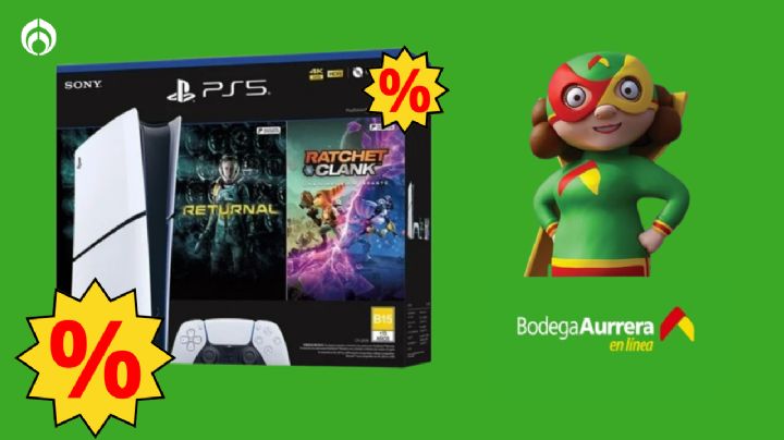 Bodega Aurrera remata la PlayStation 5 en su precio más bajo; viene con 2 videojuegos gratis