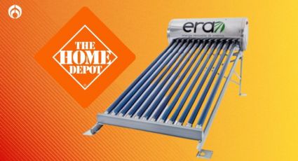 Home Depot rebaja calentador solar de agua de 12 tubos para 4 servicios, con buenas reseñas