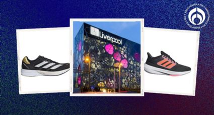 Liverpool pone en remate del 50% estos tenis Adidas ideales para correr