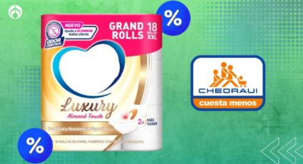 Chedraui desploma precio del papel de baño de lujo con 18 rollos, hojas suaves y resistentes