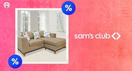 Sam’s Club remata sofá reversible cómodo y fácil de limpiar; además tiene meses sin intereses