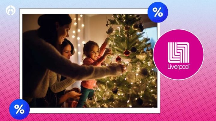 Descuento de 70% en Liverpool: 3 hermosos y frondosos árboles de Navidad