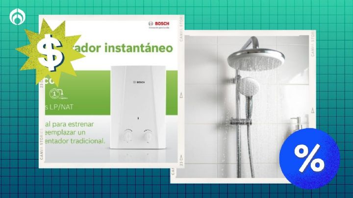 Home Depot remata un calentador instantáneo de gas LP Bosch que funciona con baja o alta presión