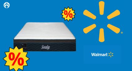 Walmart remata este colchón matrimonial Sealy, ¡casi a mitad de precio!; es semi firme y viene con garantía