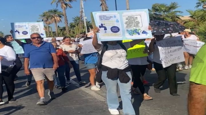 Crisis hídrica en Los Cabos: se manifiestan en las calles tras un mes sin agua potable