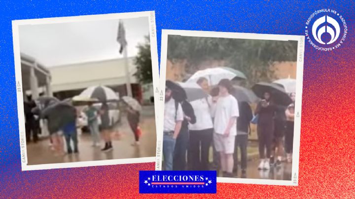 Elecciones EU: Ciudadanos en Texas salen a votar en medio de intensa lluvia