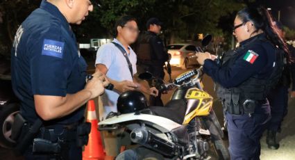 Refuerzan operativos de seguridad vial para motociclistas en Cancún