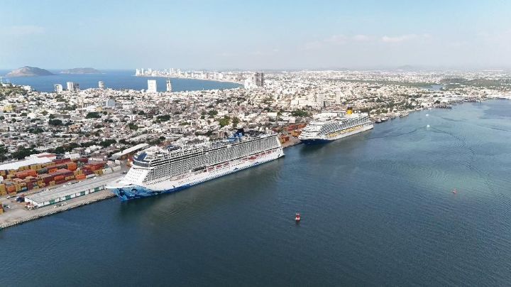 Autoridades dan la bienvenida a visitantes en la Terminal de Cruceros de Mazatlán