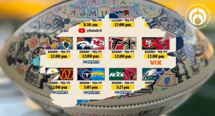 Semana 10 de NFL: Horario y por dónde ver todos los partidos de esta jornada