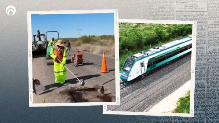 Los 'baches' por el Tren Maya: reparan carreteras dañadas por la obra con Bachetón