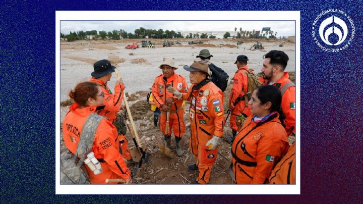 Así apoyan los topos mexicanos en labores de búsqueda y rescate en Valencia