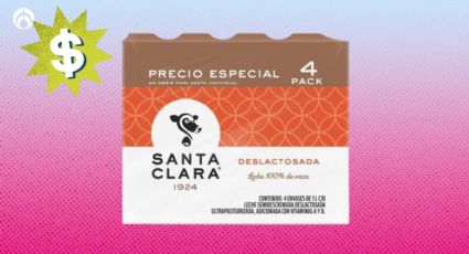 Soriana tiene baratísima la leche Santa Clara deslactosada 100% de vaca, para estómagos delicados