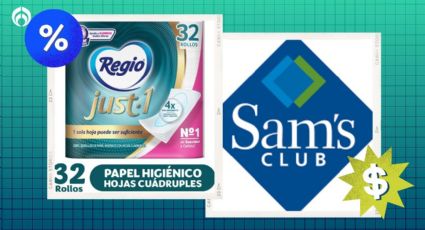 Sam's Club tiene 'regalado' el paquete de 32 rollos del papel de baño Regio Just-1; es ultrasuave y resistente