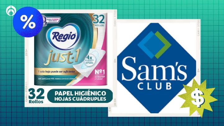 Sam's Club tiene 'regalado' el paquete de 32 rollos del papel de baño Regio Just-1; es ultrasuave y resistente