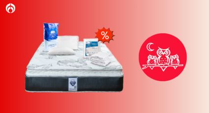 Sanborns liquidó con el 52% este colchón Spring Air tamaño king size que incluye almohadas y protector