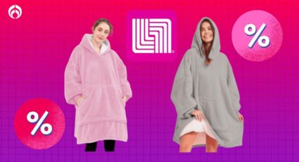 Liverpool remata la sudadera tipo cobija con capucha, que es ideal para las noches heladas