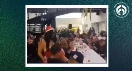 Policías celebran posada... con bailarina en poca ropa; gobierno de Córdoba se deslinda