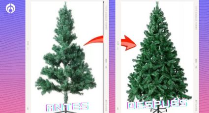 El truco de decoradora para tener un árbol de Navidad artificial frondoso y pachoncito