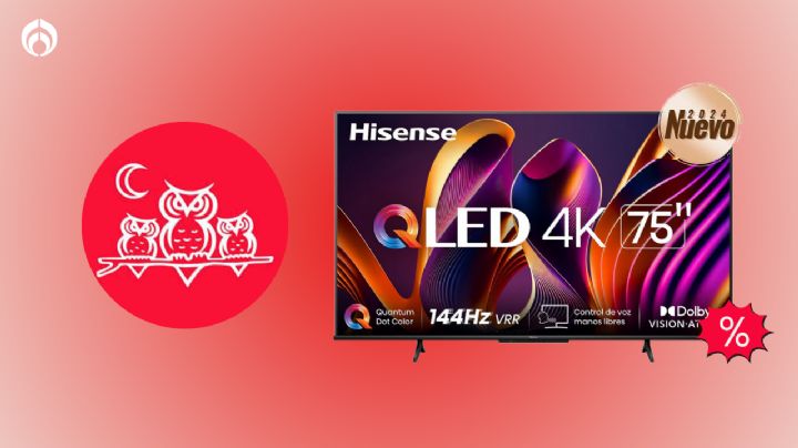 Sanborns remata con el 49% esta Hisense de 75 pulgadas que es QLED y tiene 4K por el Cyber Monday