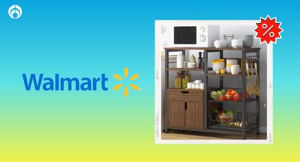 Walmart rebajó con el 46% este mueble de cocina, es perfecto para espacios pequeños y tiene envío gratis