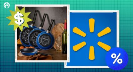 Walmart tiene 'regalado' el set de 4 sartenes Vasconia que se calientan rápido y no se les pega nada