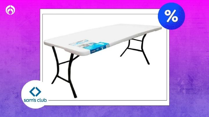 Descubre la mesa plegable de Sam’s Club: resistente, de 1.5m y perfecta para tus reuniones