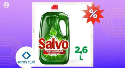 Sam's Club remata jabón lavatrastes Salvo de 2.6L; súper rendidor y con palomita de Profeco