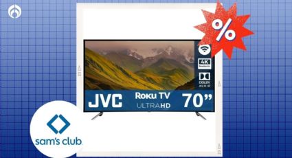 Aprovecha la rebaja en Sam's Club: Pantallota JVC 4K de 75 pulgadas, es frameless y Dolby Digital