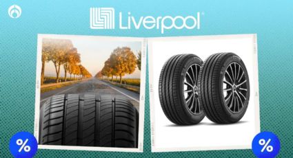 Liverpool tiene en remate set de 2 llantas Michelin, son muy seguras y resistentes