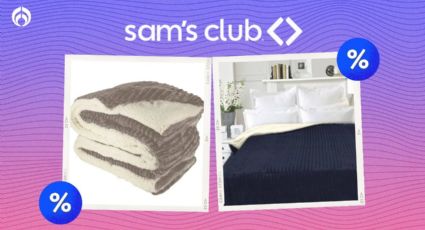 Sam's Club rebaja cobertores de cama matrimonial; tienen borrega suave, calientitos y de alta gama