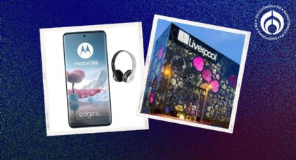 Liverpool remata celular Motorola con cámaras potentes y audífonos ¡de regalo!