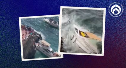 (VIDEO) Yate se hunde en La Quebrada de Acapulco previo a festejos de Año Nuevo