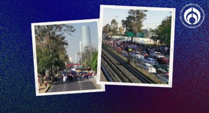 Manifestantes liberan calzada de Tlalpan y Churubusco tras dialogar con las autoridades