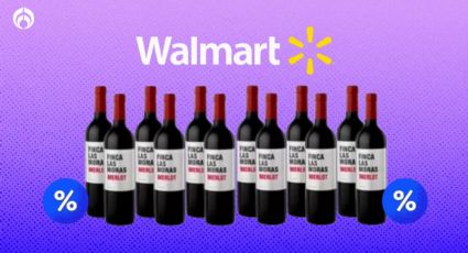 Walmart remata caja de 12 botellas de vino tinto Finca las Moras, ideal para esta Navidad