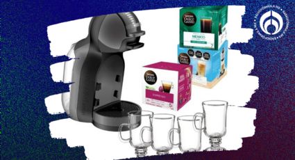 Walmart rebaja mil pesos a cafetera Dolce Gusto que incluye 3 cajas de cápsulas y tazas de regalo