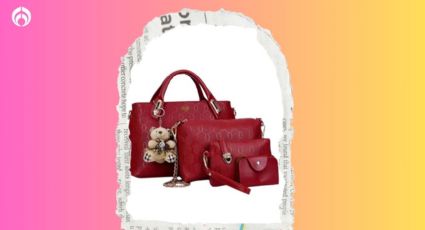 Liverpool remata este set de 3 bolsas de cuero rojo, el color de la temporada e ideal para Navidad