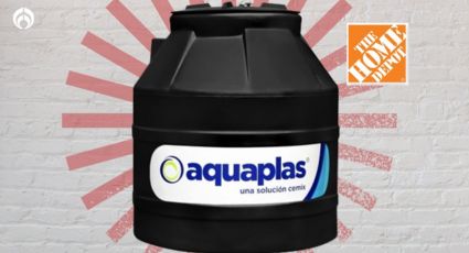 Home Depot remata tinaco bicapa de 450 L con accesorios incluidos, ¡no sufrirás escasez de agua!