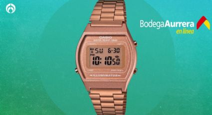 Bodega Aurrera vende regalado el reloj CASIO vintage en tono oro rosa de acero inoxidable