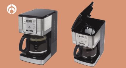 La cafetera Oster de acero inoxidable que rinde 12 tazas y  está en menos de mil pesos