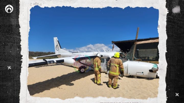(VIDEO) Cae avioneta: deja 1 muerto en playa de Puerto Escondido