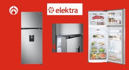 Elektra remata el precio de este refrigerador LG de 14 pies con dispensador de agua