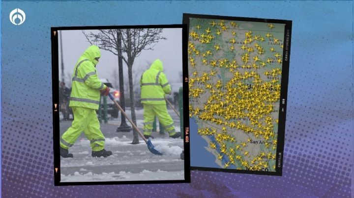 ¿Viajas a EU? Cancelan más de 1,000 vuelos por tormenta invernal