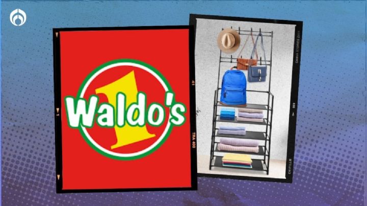 Waldo’s: clóset con zapatera de 5 repisas y 8 percheros por menos de 200 pesos