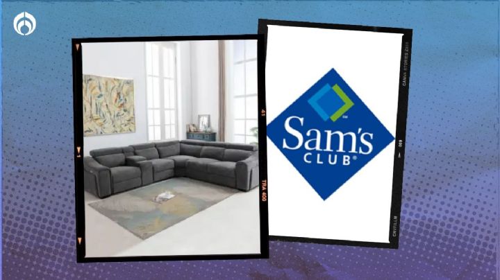 Sam's Club vende sala reclinable con portavasos, reposacabezas, consola con luces y puertos USB