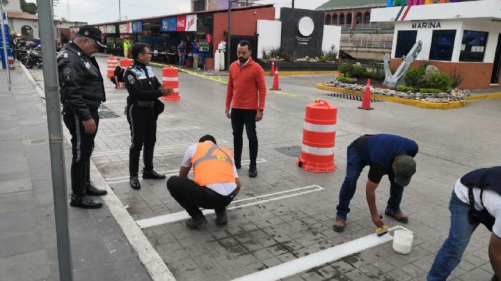 No más doble fila: habilitan 40 cajones para motociclistas en Tampico