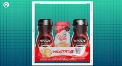 Sam's Club tiene baratísimo el combo de 2 frascos de Nescafé para 350 tazas y 1 bote de Coffee Mate